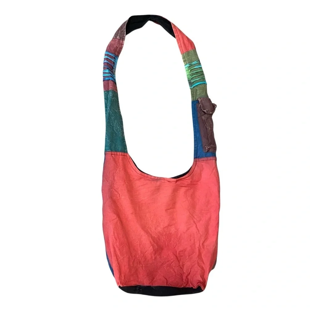 The Collection Royal Bohemian Colorful Patchwork Festival Hippie Hobo Bag